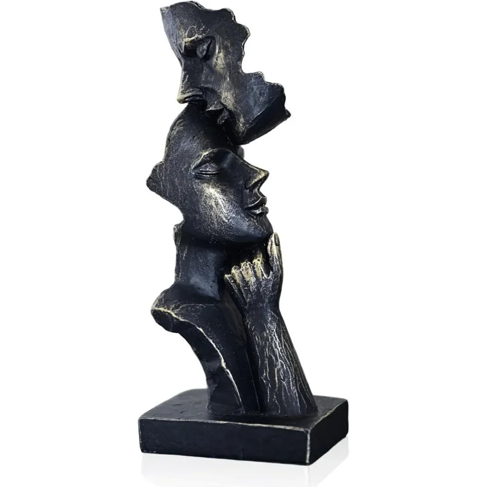 Abstract Love Statues for Anniversary Valentine’s Gifts Handcrafted Couple